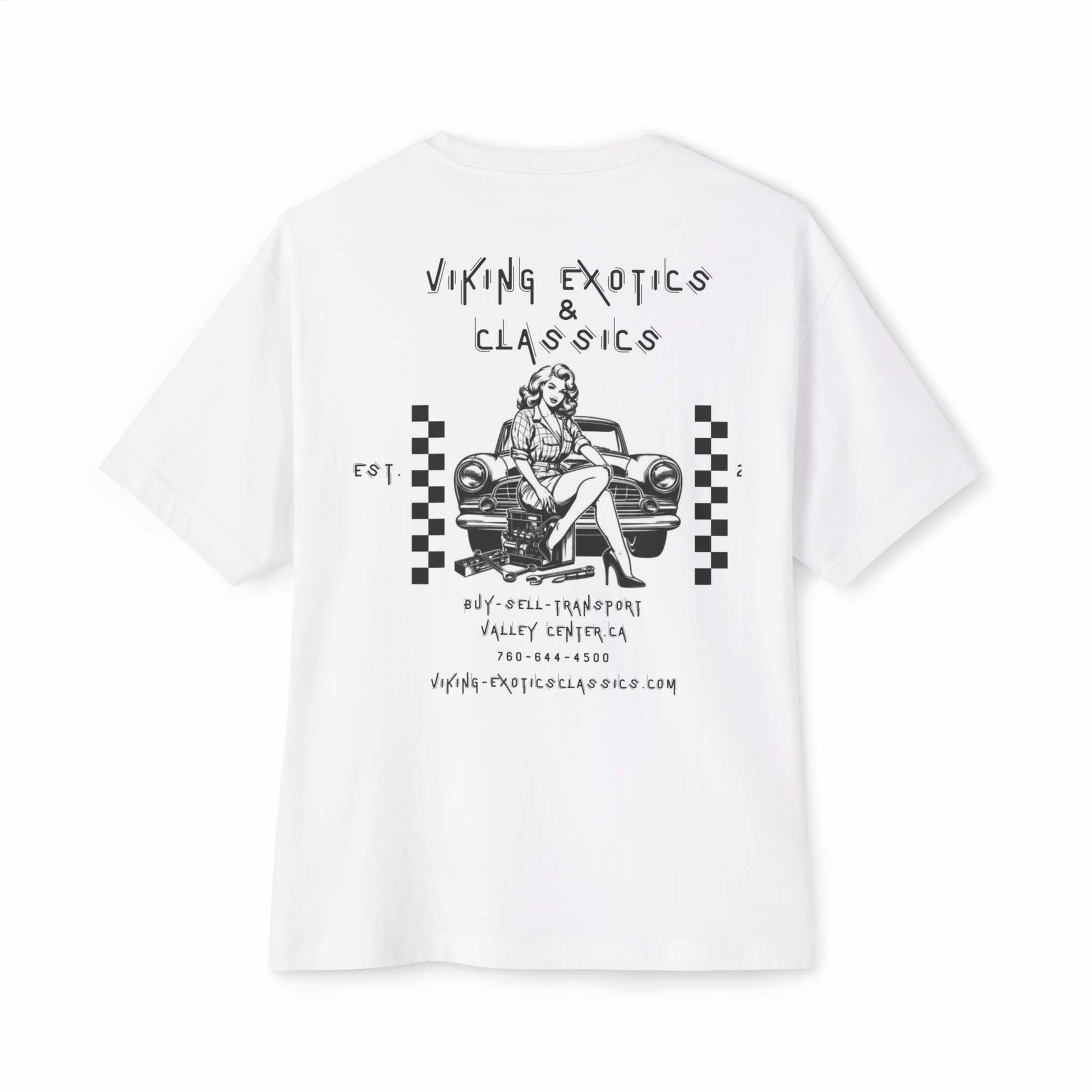 White Shirt with pin up and Checkers